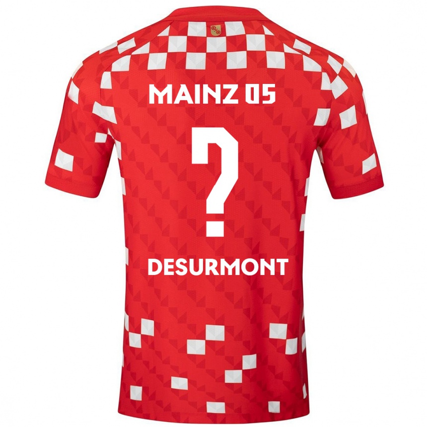 Enfant Football Maillot Thomas-Lê Desurmont #0 Blanc Rouge Tenues Domicile 2024/25