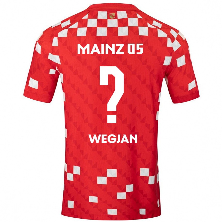 Enfant Football Maillot Jesse Wegjan #0 Blanc Rouge Tenues Domicile 2024/25