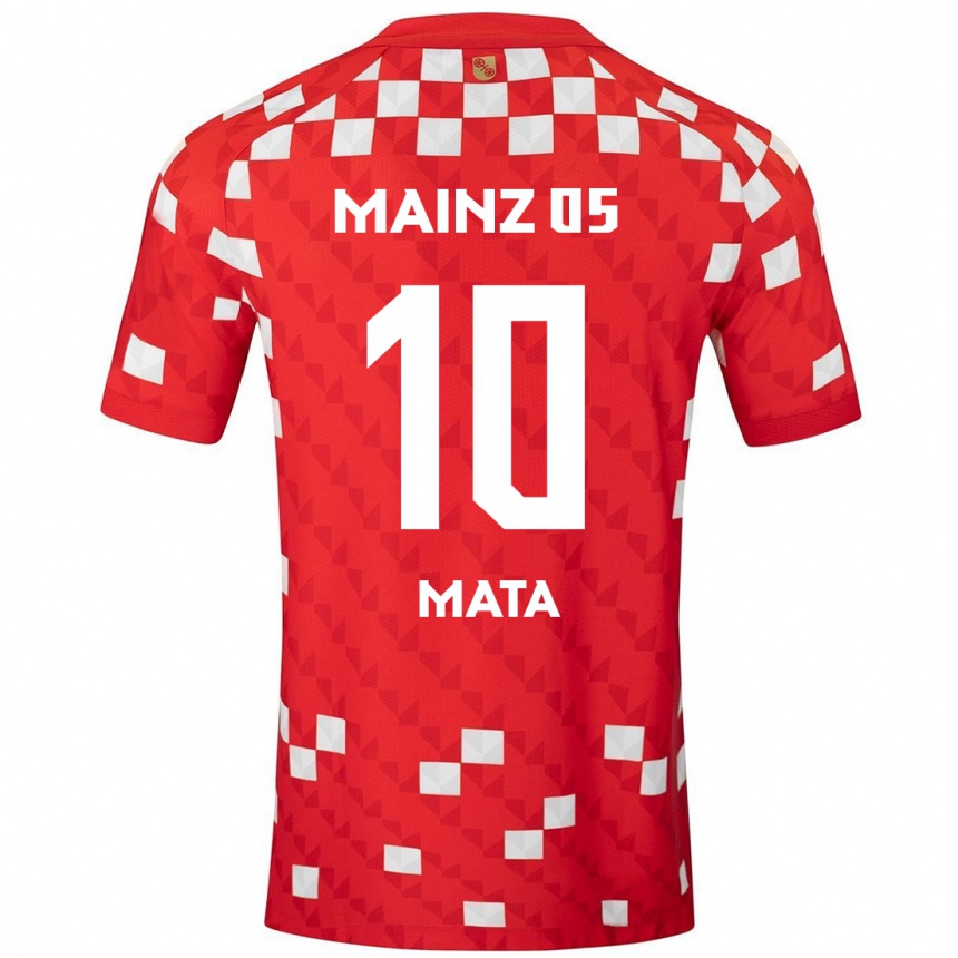 Enfant Football Maillot Ken Mata #10 Blanc Rouge Tenues Domicile 2024/25