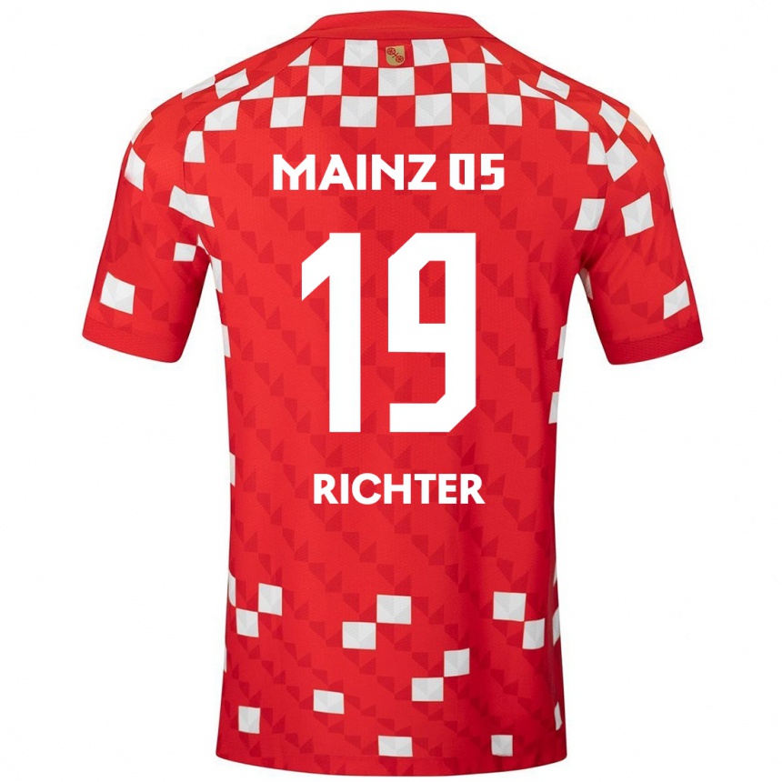 Enfant Football Maillot Marc Richter #19 Blanc Rouge Tenues Domicile 2024/25