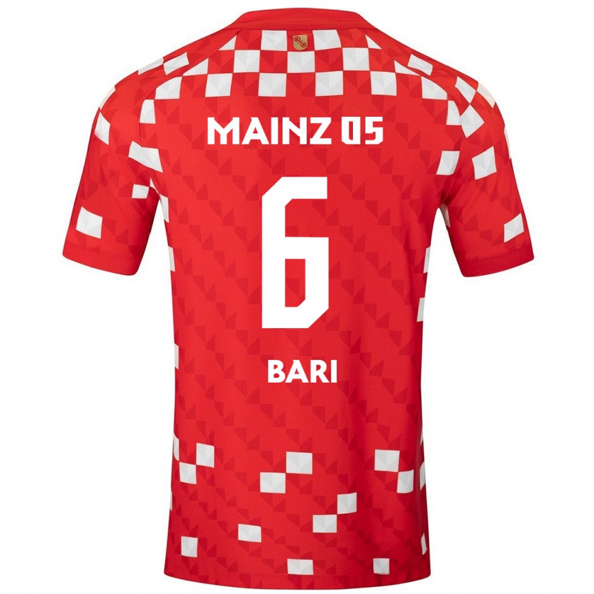 Enfant Football Maillot Lorena Bari #6 Blanc Rouge Tenues Domicile 2024/25