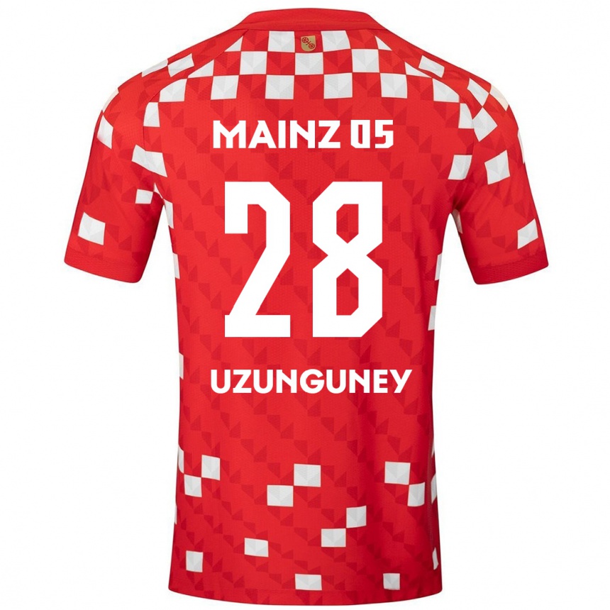 Enfant Football Maillot Ebru Uzungüney #28 Blanc Rouge Tenues Domicile 2024/25