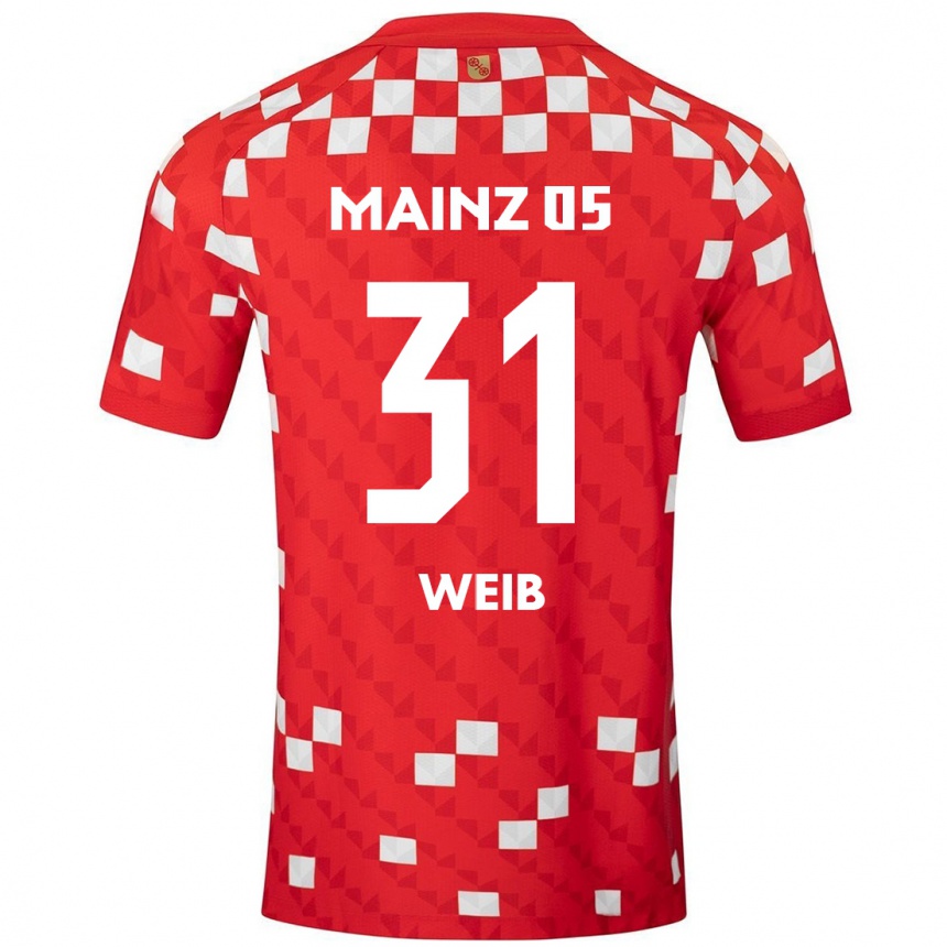 Enfant Football Maillot Finja Weiß #31 Blanc Rouge Tenues Domicile 2024/25