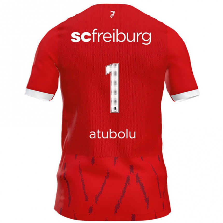 Enfant Football Maillot Noah Atubolu #1 Rouge Tenues Domicile 2024/25