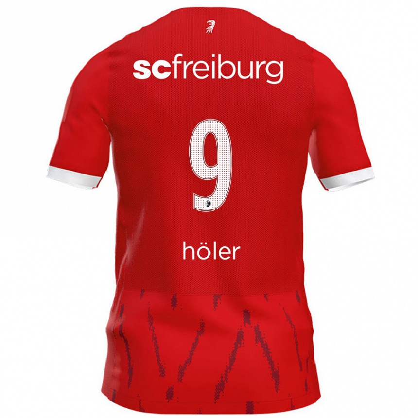 Enfant Football Maillot Lucas Höler #9 Rouge Tenues Domicile 2024/25