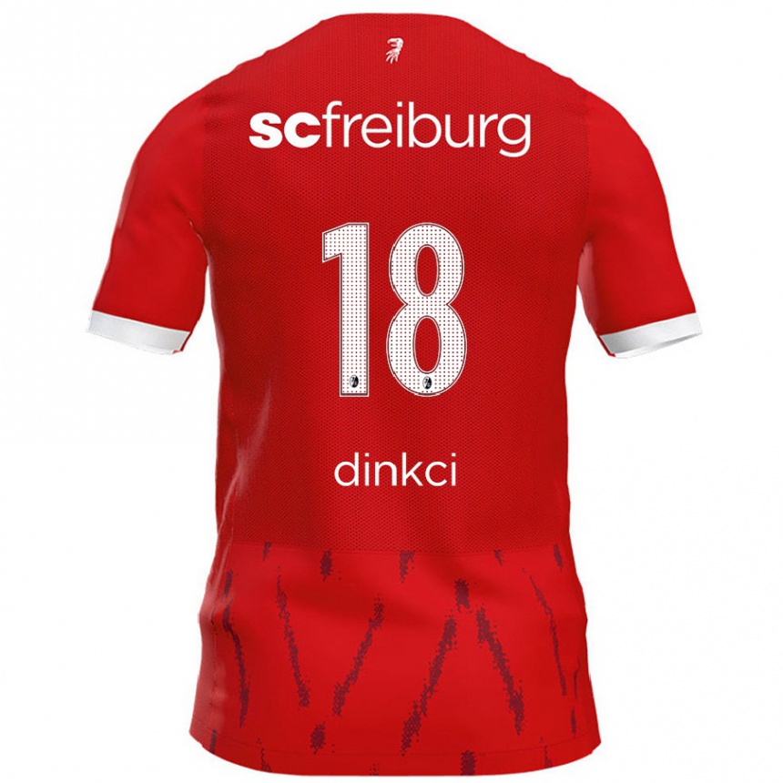 Enfant Football Maillot Eren Dinkci #18 Rouge Tenues Domicile 2024/25