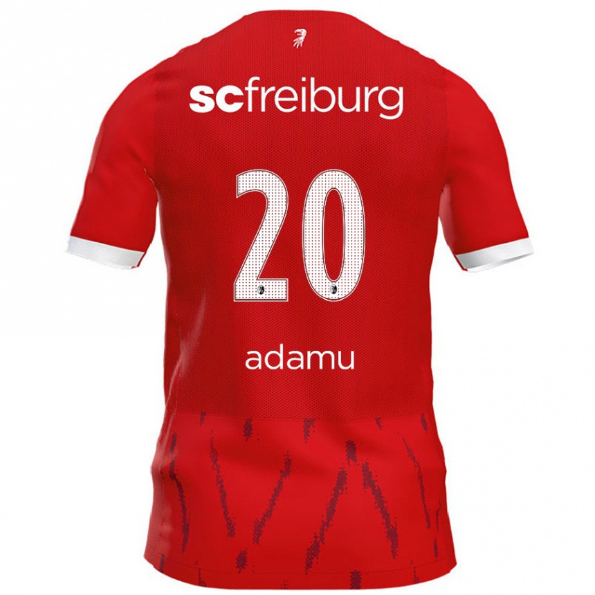 Enfant Football Maillot Junior Adamu #20 Rouge Tenues Domicile 2024/25