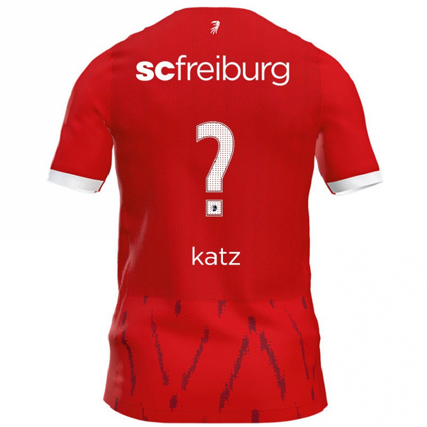 Enfant Football Maillot Kilian Katz #0 Rouge Tenues Domicile 2024/25