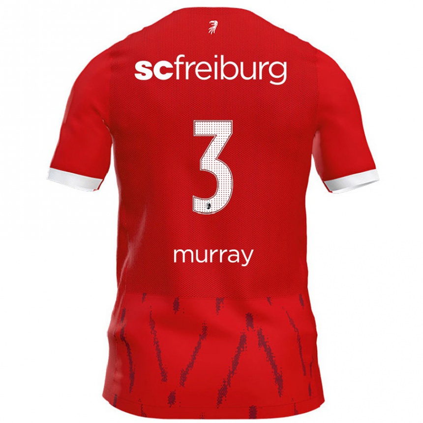 Enfant Football Maillot Drew Murray #3 Rouge Tenues Domicile 2024/25