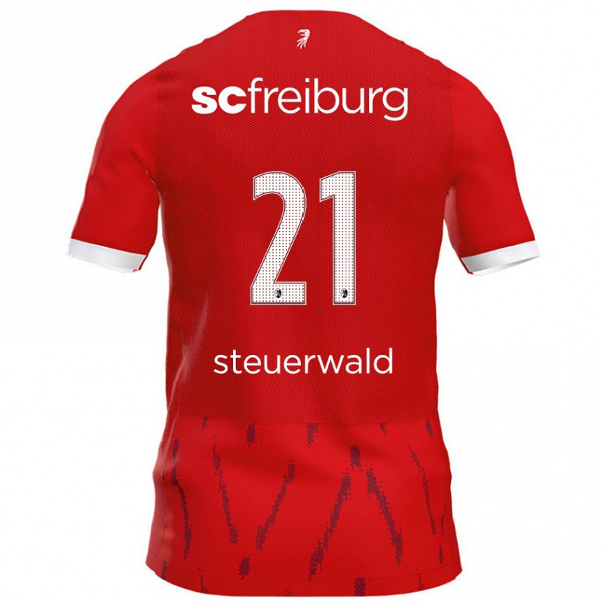 Enfant Football Maillot Samantha Steuerwald #21 Rouge Tenues Domicile 2024/25