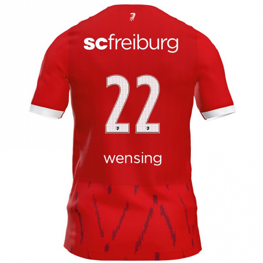 Enfant Football Maillot Luisa Wensing #22 Rouge Tenues Domicile 2024/25