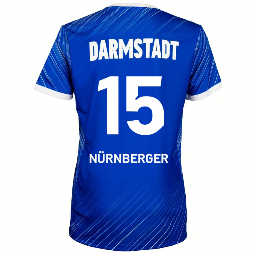 Enfant Football Maillot Fabian Nürnberger #15 Bleu Blanc Tenues Domicile 2024/25