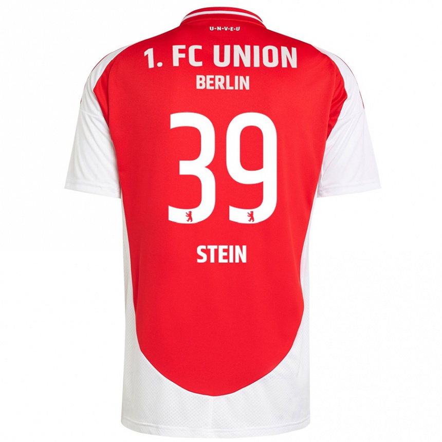 Enfant Football Maillot Yannic Stein #39 Rouge Blanc Tenues Domicile 2024/25