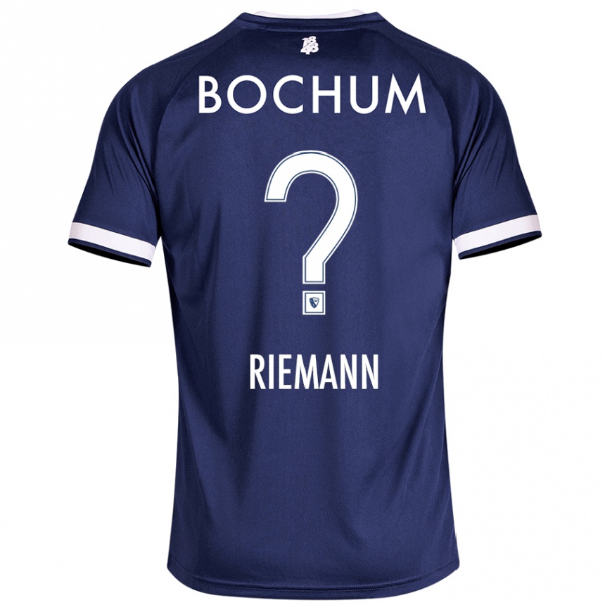 Enfant Football Maillot Manuel Riemann #0 Bleu Foncé Tenues Domicile 2024/25