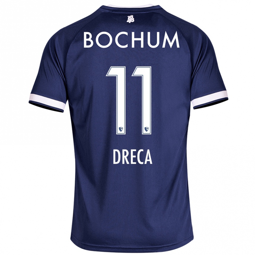 Enfant Football Maillot Benjamin Dreca #11 Bleu Foncé Tenues Domicile 2024/25