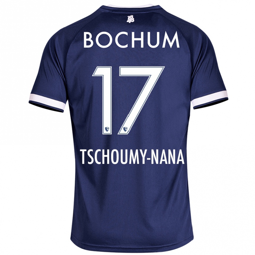 Enfant Football Maillot Daryl Tschoumy-Nana #17 Bleu Foncé Tenues Domicile 2024/25