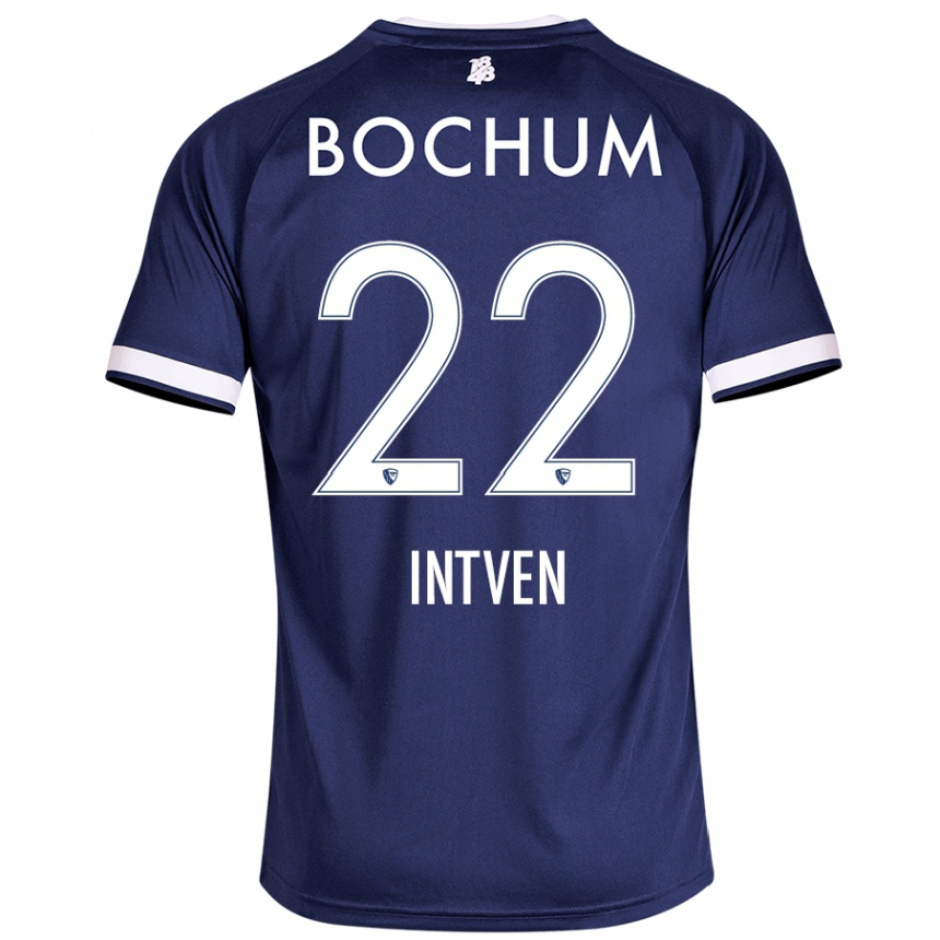 Enfant Football Maillot Noel Intven #22 Bleu Foncé Tenues Domicile 2024/25