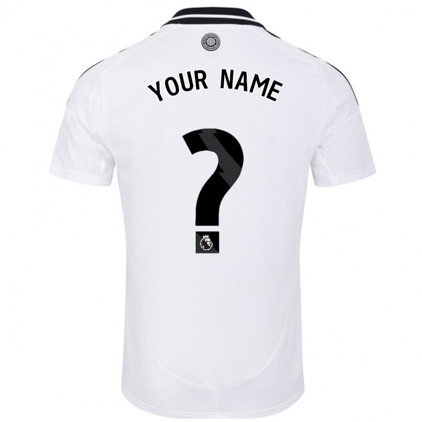 Enfant Football Maillot Votre Nom #0 Blanc Tenues Domicile 2024/25