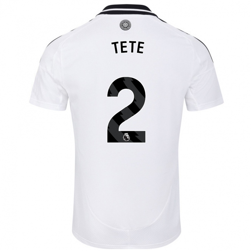 Enfant Football Maillot Kenny Tete #2 Blanc Tenues Domicile 2024/25