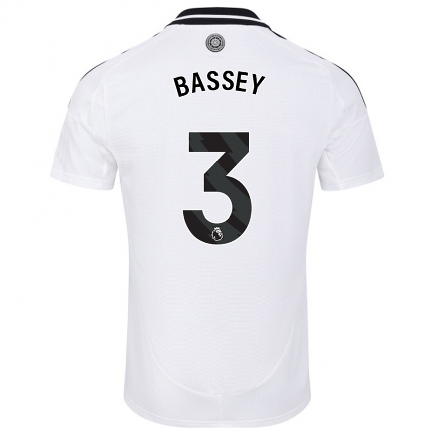 Enfant Football Maillot Calvin Bassey #3 Blanc Tenues Domicile 2024/25