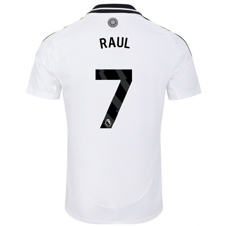 Enfant Football Maillot Raúl Jiménez #7 Blanc Tenues Domicile 2024/25