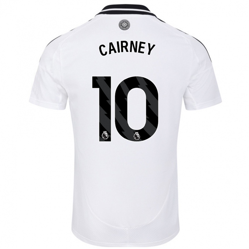 Enfant Football Maillot Tom Cairney #10 Blanc Tenues Domicile 2024/25