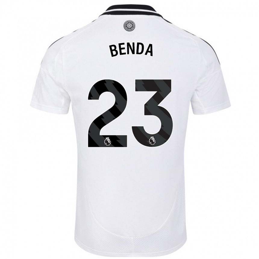 Enfant Football Maillot Steven Benda #23 Blanc Tenues Domicile 2024/25