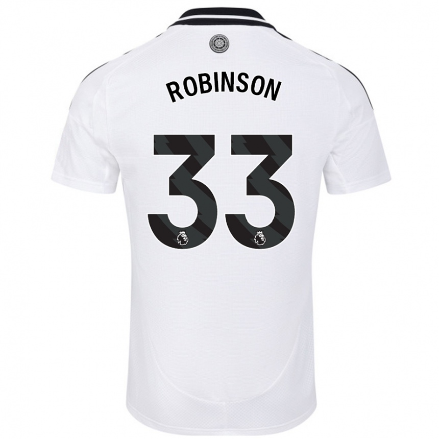 Enfant Football Maillot Antonee Robinson #33 Blanc Tenues Domicile 2024/25