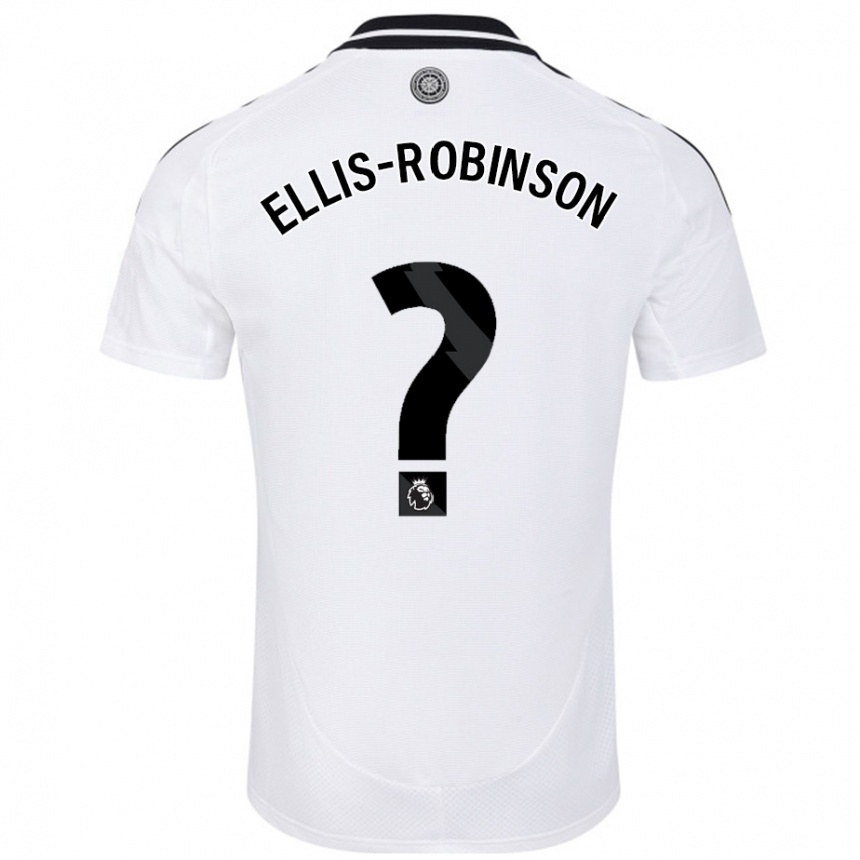 Enfant Football Maillot Eddie Ellis-Robinson #0 Blanc Tenues Domicile 2024/25