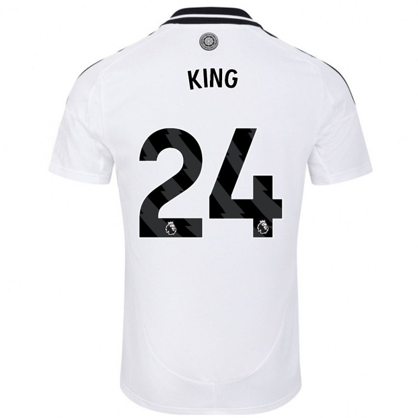 Enfant Football Maillot Joshua King #24 Blanc Tenues Domicile 2024/25