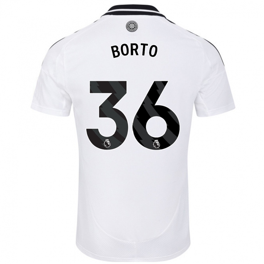 Enfant Football Maillot Alex Borto #36 Blanc Tenues Domicile 2024/25