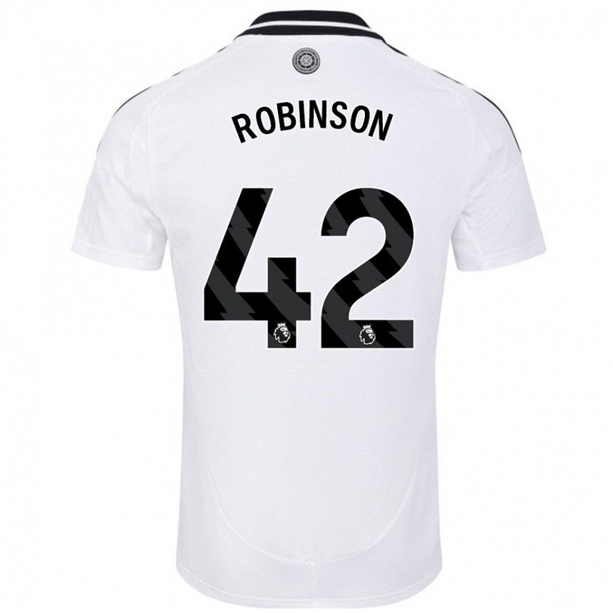 Enfant Football Maillot Charlie Robinson #42 Blanc Tenues Domicile 2024/25