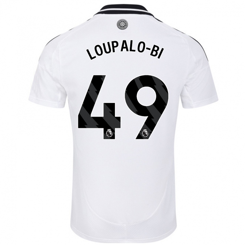 Enfant Football Maillot Aaron Loupalo-Bi #49 Blanc Tenues Domicile 2024/25