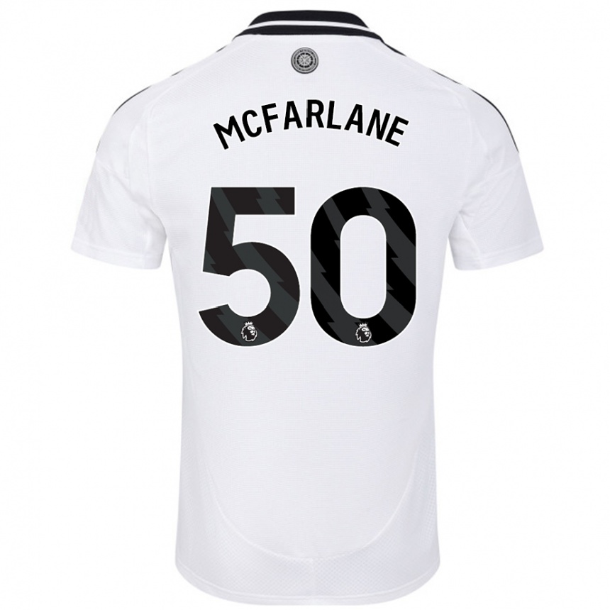 Enfant Football Maillot Callum Mcfarlane #50 Blanc Tenues Domicile 2024/25