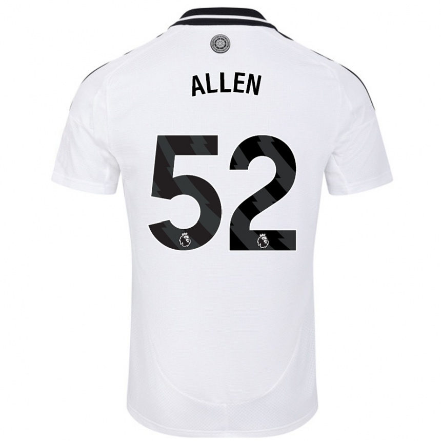 Enfant Football Maillot Michael Allen #52 Blanc Tenues Domicile 2024/25