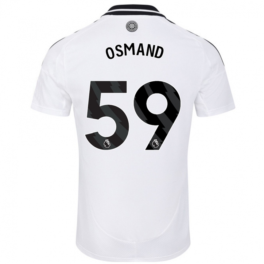 Enfant Football Maillot Callum Osmand #59 Blanc Tenues Domicile 2024/25