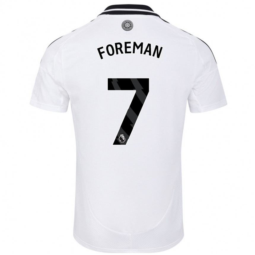 Enfant Football Maillot Tia Foreman #7 Blanc Tenues Domicile 2024/25