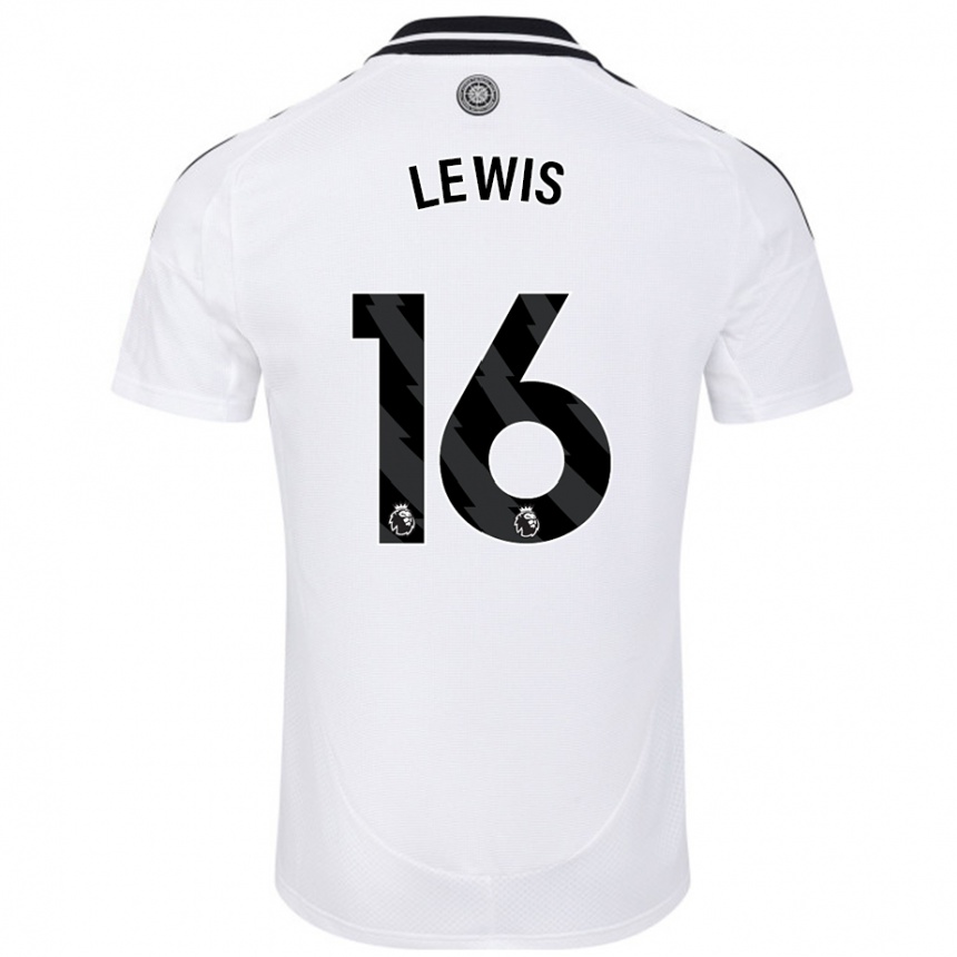 Enfant Football Maillot Milla Lewis #16 Blanc Tenues Domicile 2024/25