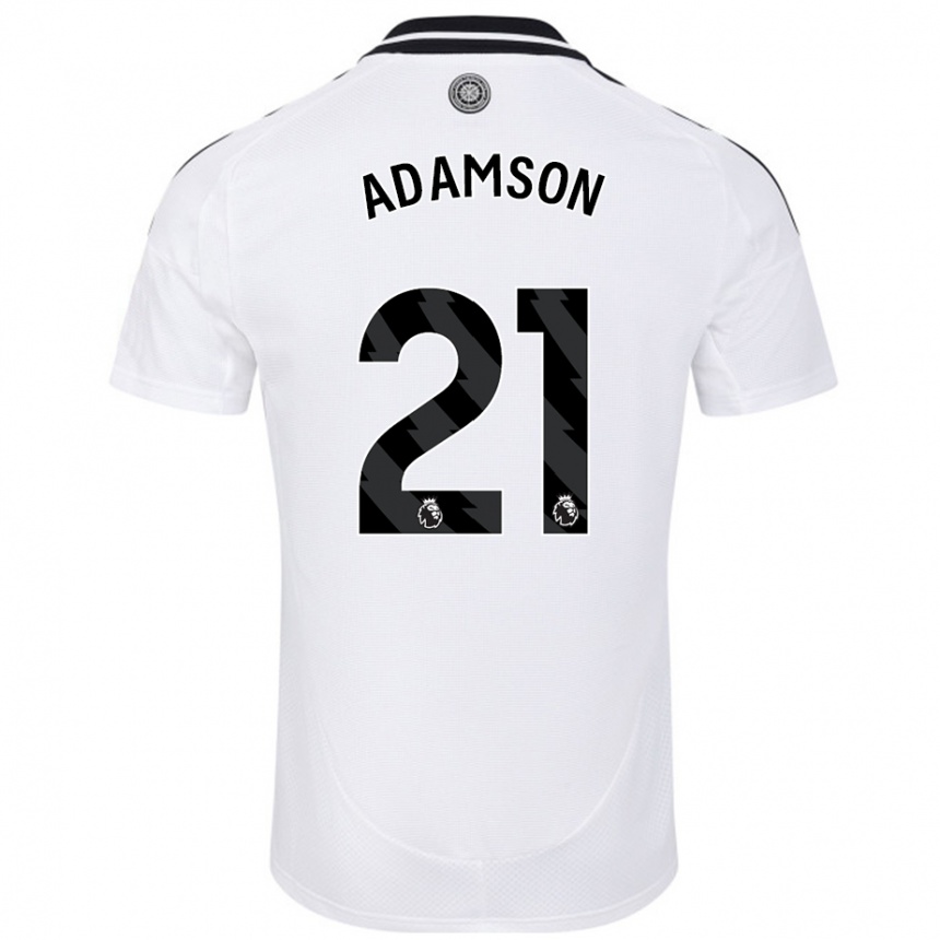 Enfant Football Maillot Sasha Adamson #21 Blanc Tenues Domicile 2024/25