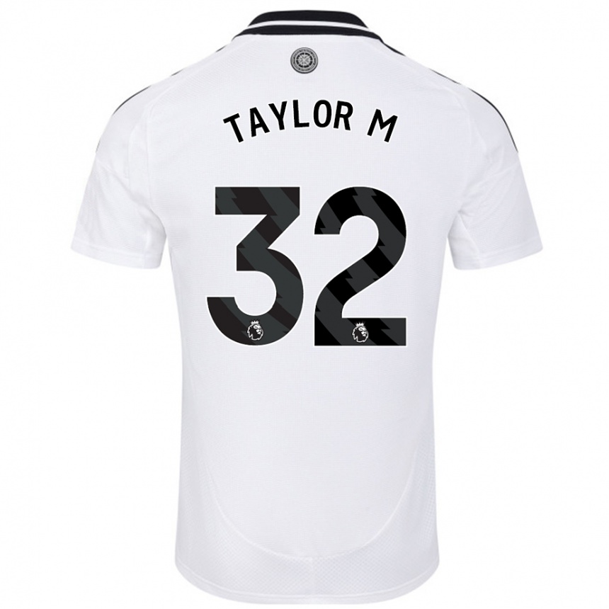 Enfant Football Maillot Belle Taylor-M #32 Blanc Tenues Domicile 2024/25