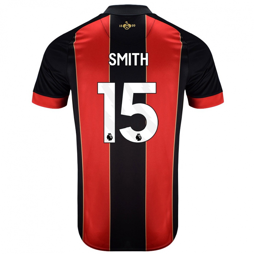 Enfant Football Maillot Adam Smith #15 Rouge Noir Tenues Domicile 2024/25