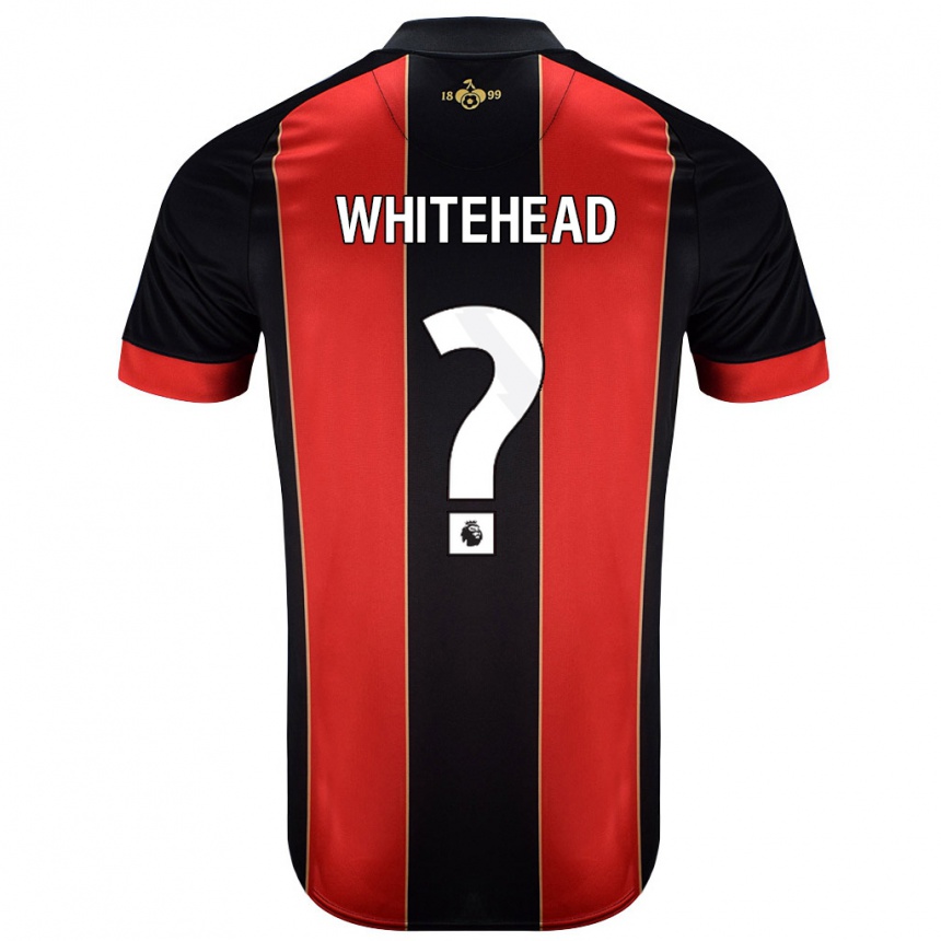 Enfant Football Maillot Tommy Whitehead #0 Rouge Noir Tenues Domicile 2024/25