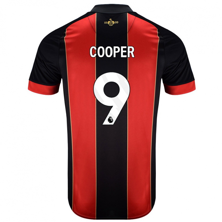 Enfant Football Maillot Lucy Cooper #9 Rouge Noir Tenues Domicile 2024/25