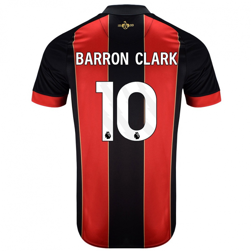 Enfant Football Maillot Molly Barron-Clark #10 Rouge Noir Tenues Domicile 2024/25