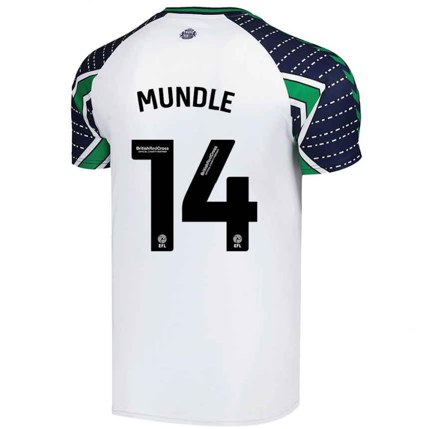 Enfant Football Maillot Romaine Mundle #14 Blanc Tenues Extérieur 2024/25