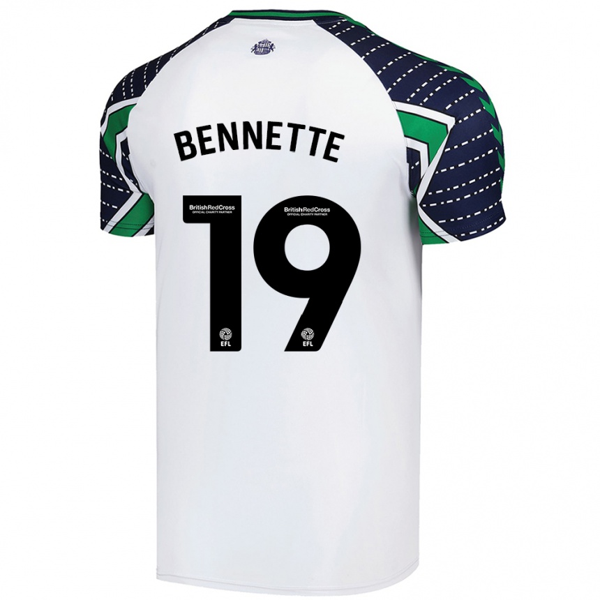 Enfant Football Maillot Jewison Bennette #19 Blanc Tenues Extérieur 2024/25