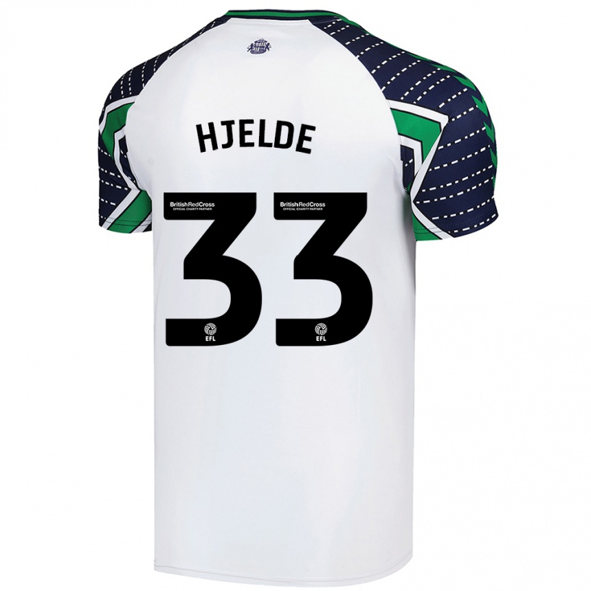 Enfant Football Maillot Leo Fuhr Hjelde #33 Blanc Tenues Extérieur 2024/25