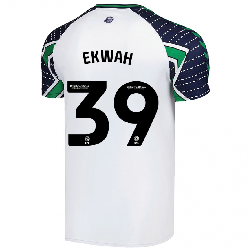 Enfant Football Maillot Pierre Ekwah #39 Blanc Tenues Extérieur 2024/25