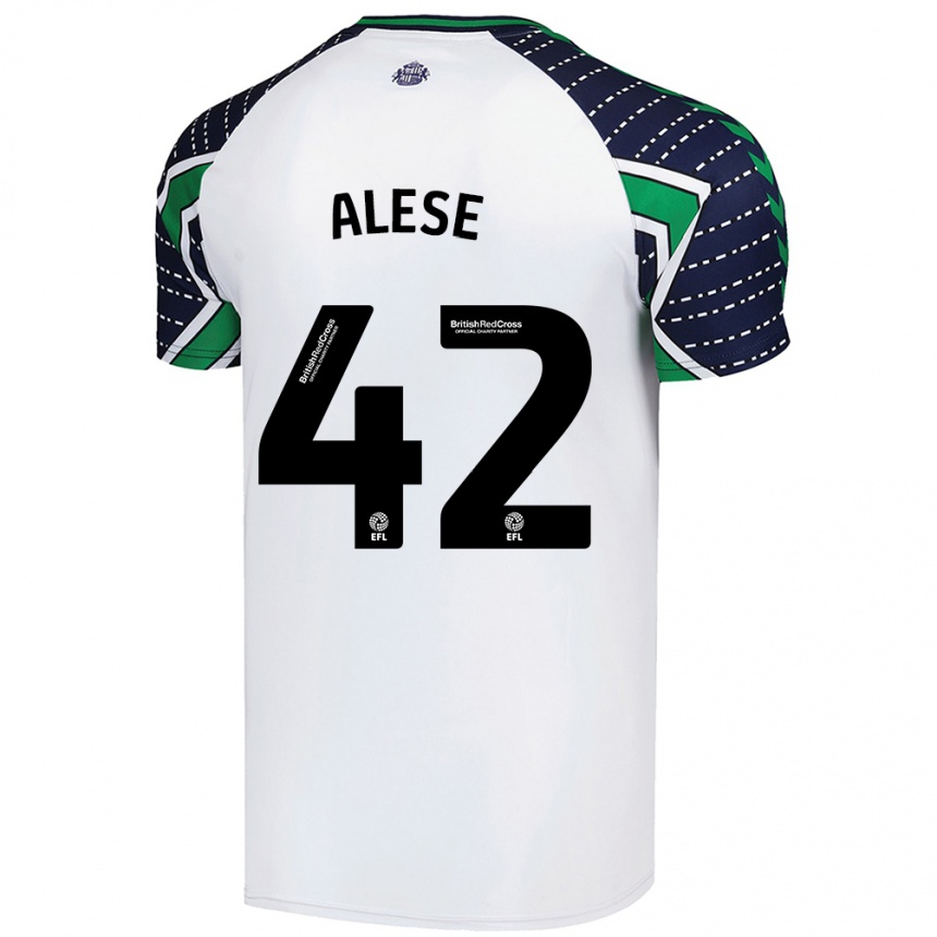 Enfant Football Maillot Aji Alese #42 Blanc Tenues Extérieur 2024/25