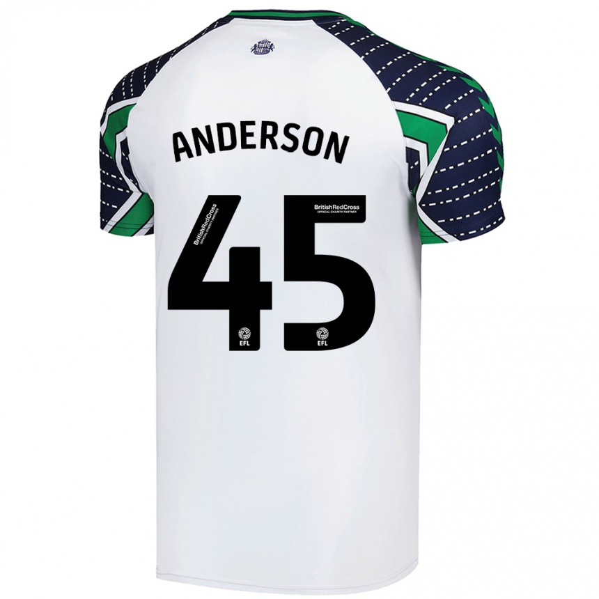 Enfant Football Maillot Joe Anderson #45 Blanc Tenues Extérieur 2024/25